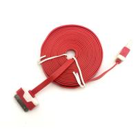 Дата кабель FLAT iPhone 4 2m Red (тех. упаковка)