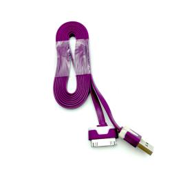 Дата кабель FLAT iPhone 4 2m Violet (тех. упаковка)