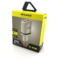 Сетевое ЗУ AWEI C-930 (5V/2.1A/2USB)