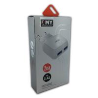 Сетевое ЗУ EMY MY-220 (5V/2.4A/2USB)