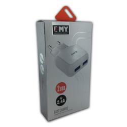 Сетевое ЗУ EMY MY-220 (5V/2.4A/2USB)