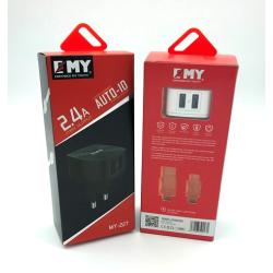 Сетевое ЗУ EMY MY-227  with out cable White (5V/2.4A/2USB)