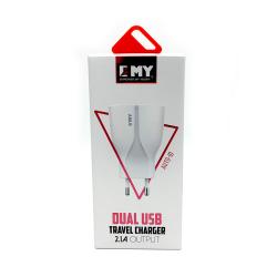 Сетевое ЗУ EMY MY-271 (5V/2.1A/2USB)