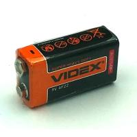 Батарeйка солевая VIDEX 6F22/9V (Крона) -- Цена за 10 шт мин. упаковка 1 шт