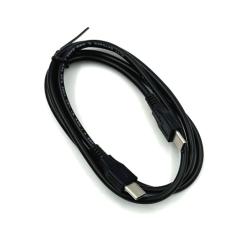 Дата кабель PD Type C to Type C 1.0m коннектор 10mm Black