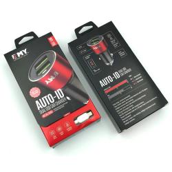 Автомобильное ЗУ EMY MY-119 + cable micro USB (5V/2.4A/2USB) Black