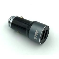 Автомобильное ЗУ EMY MY-119 + cable micro USB (5V/2.4A/2USB) Black