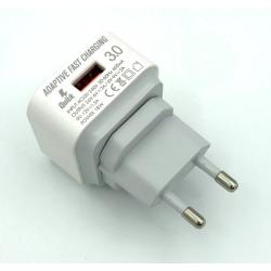 Сетевое ЗУ EMY MY-A302Q + cable micro USB (5-12V/3A/1USB Qualcomm 3.0)