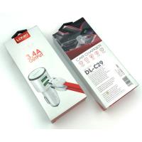 Автомобильное ЗУ LDNIO DL-C29 + cable micro USB White (5V/2.1A/2USB)