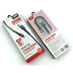 Дата кабель EMY MY-4521 Type C 5A Blue