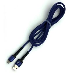 Дата кабель EMY MY-452-2 micro USB 2M Blue