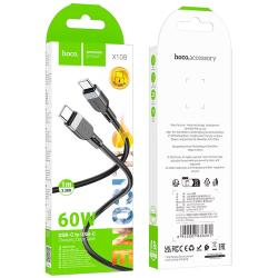 Дата кабель HOCO X109 Type C - Type C 60W 1m Black
