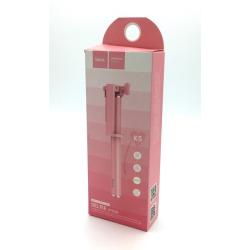 Монопод HOCO K5  AUX 3,5mm Pink