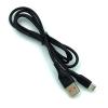 Дата кабель силиконовый DENMEN D01T 2.4A Type C Black