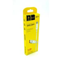 Дата кабель силиконовый DENMEN D01T 2.4A Type C White