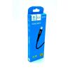 Дата кабель плетенный DENMEN D02V 2.4A Micro USB Black