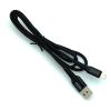 Дата кабель плетенный DENMEN D02L 2.4A Lightning Black