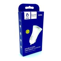 Автомобильное ЗУ DENMEN DZ06 (5V/2.4A/2USB) White