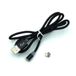 Дата кабель Metal Magnetic 360 DENMEN D09V Micro USB Black