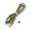 Дата кабель Metal Magnetic 360 DENMEN D09V Micro USB Gold