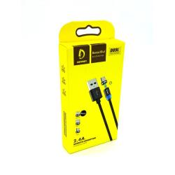 Дата кабель Metal Magnetic 360 DENMEN D09L Lightning Black