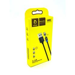 Дата кабель Metal Magnetic 360 DENMEN D09L Lightning Gold