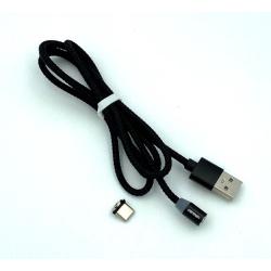 Дата кабель Metal Magnetic 360 DENMEN D09T Type C Black