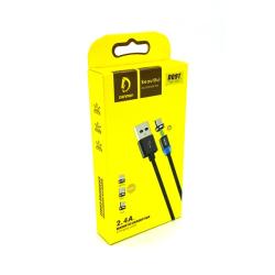 Дата кабель Metal Magnetic 360 DENMEN D09T Type C Gold