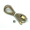 Дата кабель Metal Magnetic 360 DENMEN D09T Type C Gold