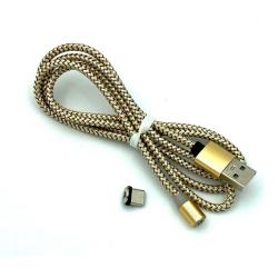 Дата кабель Metal Magnetic 360 DENMEN D09T Type C Gold