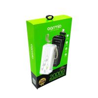 Power Bank OARMIO MXQ-M124A (20000mAh/2.1A/1USB) + LED Lamp + SOLAR Black
