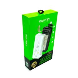 Power Bank OARMIO MXQ-M122A (20000mAh/2.1A/1USB) + LED Black