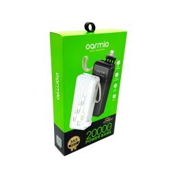 Power Bank OARMIO MXQ-M120A (20000mAh/2.1A/1USB) + LED Black