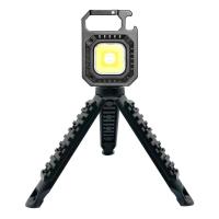 Cветодиодный фонарь на аккумуляторе с триногой W5131 Black