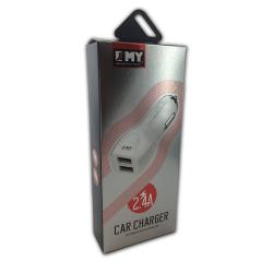 Автомобильное ЗУ EMY MY-112 + cable micro USB (5V/2.4A/2USB)