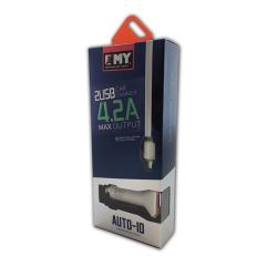 Автомобильное ЗУ EMY MY-115 + cable micro USB (5V/4.2A/2USB)