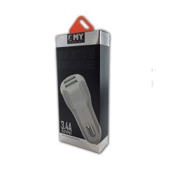 Автомобильное ЗУ EMY MY-131 + cable iPhone5 (5V/3.4A/2USB)