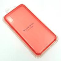 Чехол iPhone XS Max Silicon Case Clear Red
