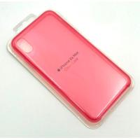 Чехол iPhone XS Max Silicon Case Clear Pink