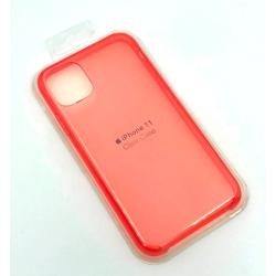 Чехол iPhone 11 Silicon Case Clear Red