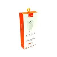 Сетевое ЗУ Sunpin FC-02 (5V/2.4A/2USB) + кабель Micro USB White 