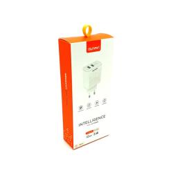 Сетевое ЗУ Sunpin FC-02 (5V/2.4A/2USB) + кабель Micro USB White 