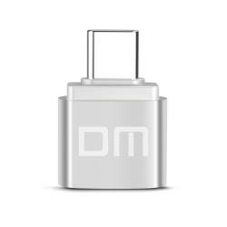OTG переходник DM AD002 (OTG-A) Type C to USB Silver