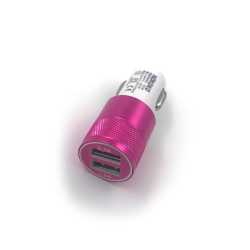 Автомобильное ЗУ KO-20 (5V/2.1A/2USB) Pink (тех. упаковка)