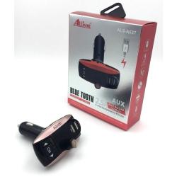 FM модулятор ALS-637 Bluetooth + Charger (1USB/5V/2.5A) Black/Gold
