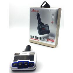 FM модулятор ALS-A673 Bluetooth + Charger (1USB/5V/2.5A) Black/Silver