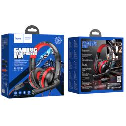 Наушники компьютерные с микрофоном HOCO W103 gaming Magic tour gaming headphones Red