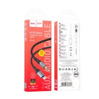 Кабель AUX HOCO UPA26 Audio Cable Lightning 1m Black