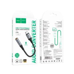 Переходник / Адаптер наушников HOCO LS36 Fresh Digital audio converter Type C to 3.5mm Black 