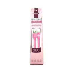 Дата кабель Remax RC-029i Breathe iPhone 5 Pink